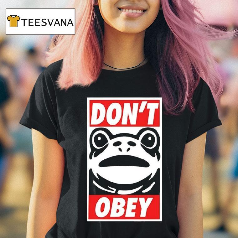 Portland Frog Don T Obey Funny T Shirt Portland Frog Don T Obey Funny T Shirt