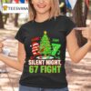 Silent Night Fight Christmas T Shirt