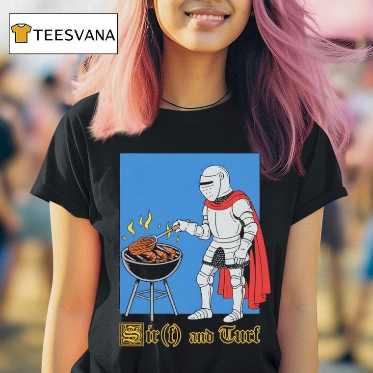 Soldier Bbqing Sir F And Turf T Shirt Soldier Bbqing Sir F And Turf T Shirt