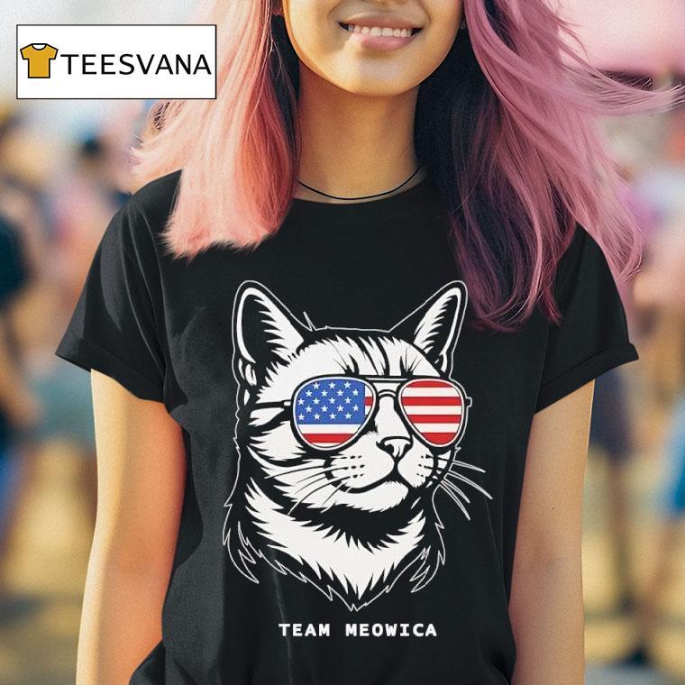 Team Meowica All American Ca T Shirt Team Meowica All American Ca T Shirt
