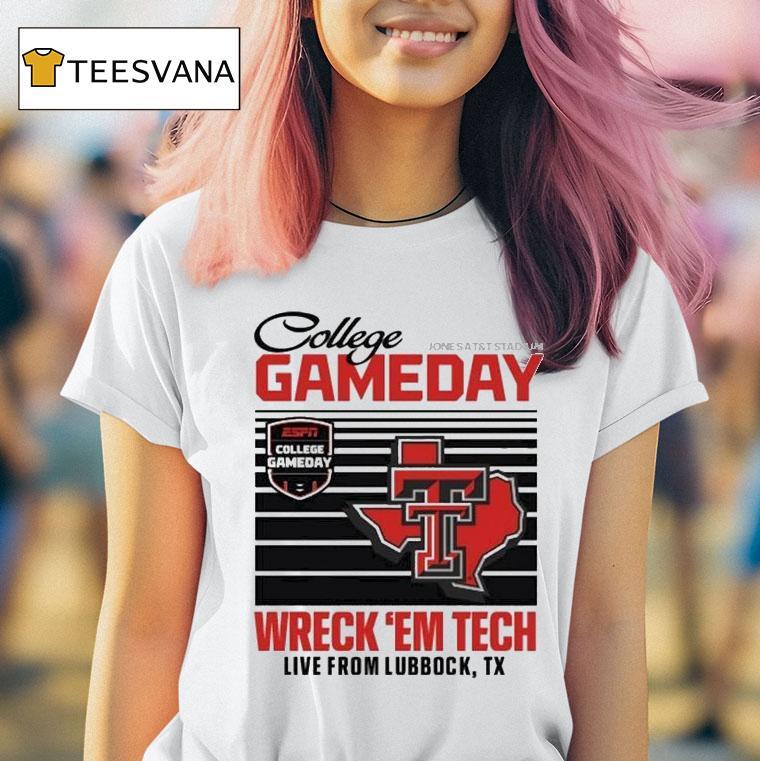 Texas Tech Red Raiders College Gameday Wreck Em Live Live From Lubbock Tx T Shirt Texas Tech Red Raiders College Gameday Wreck Em Live Live From Lubbock Tx T Shirt
