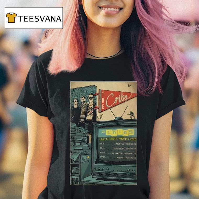 The Cribs North America September Tour T Shirt The Cribs North America September Tour T Shirt