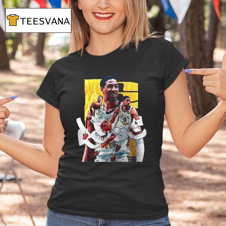 Tyrese Haliburton Indiana Pacers Hoops Art Dynamic Action Comic Style T Shirt Tyrese Haliburton Indiana Pacers Hoops Art Dynamic Action Comic Style T Shirt
