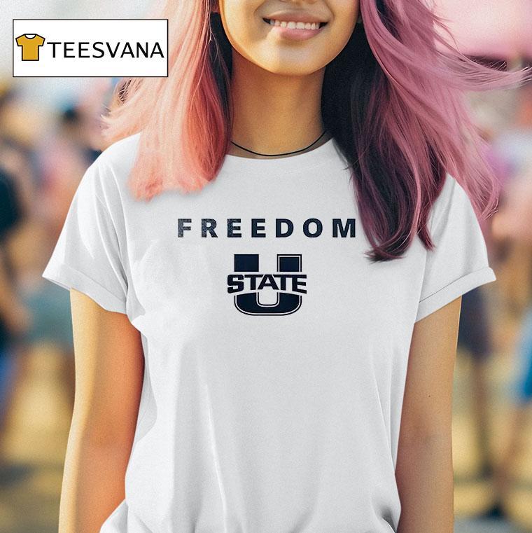 Utah Utes X Utah Utes State University X Charlie Kirk Freedom T Shirt Utah Utes X Utah Utes State University X Charlie Kirk Freedom T Shirt