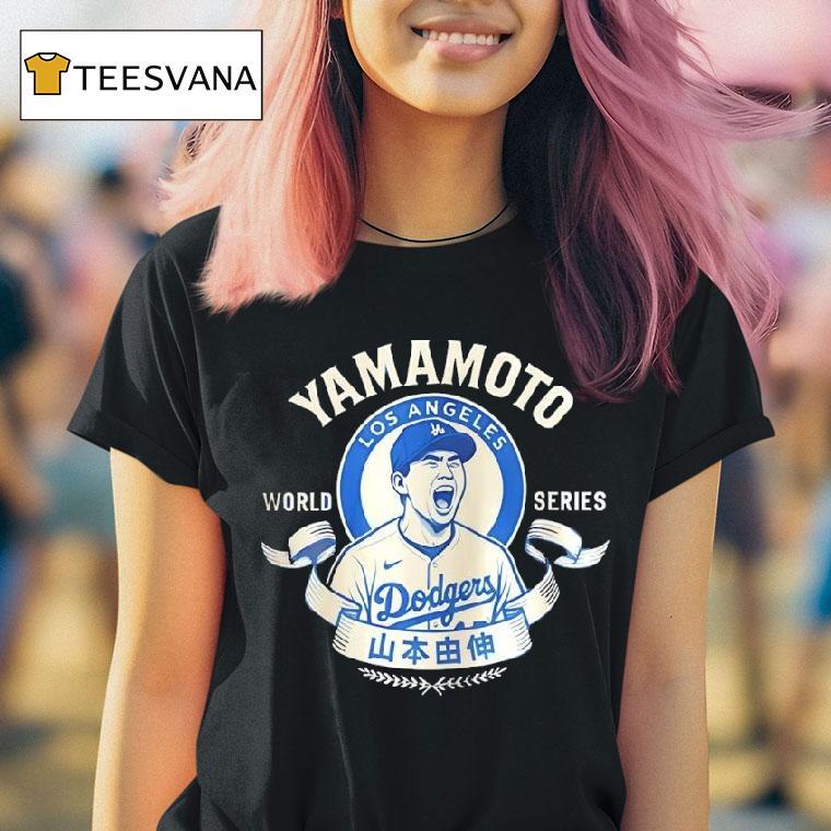Yoshinobu Yamamoto Los Angeles Dodgers Baseball World Series T Shirt Yoshinobu Yamamoto Los Angeles Dodgers Baseball World Series T Shirt