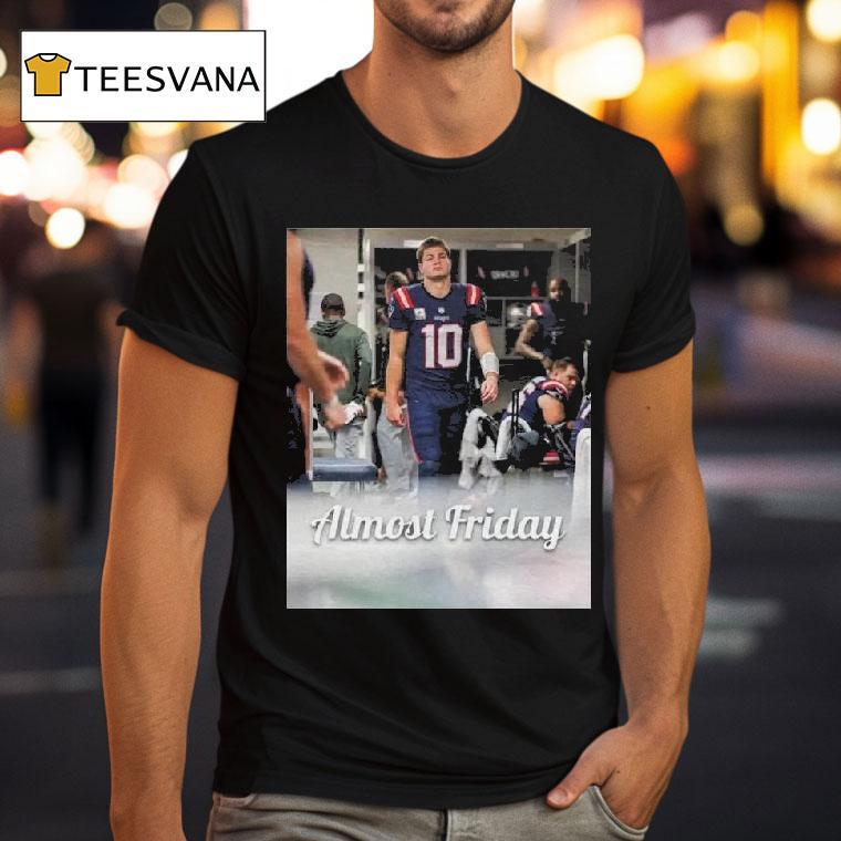 Almost Friday Drake Maye Locker Room T Shirt Almost Friday Drake Maye Locker Room T Shirt