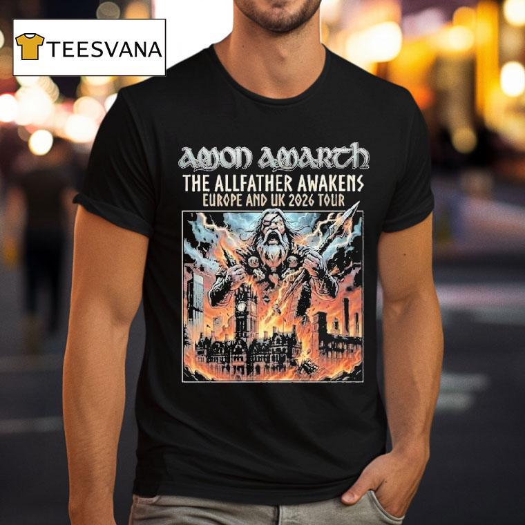 Amon Amarth The Allfather Awakens Europe And Uk Tour On October At Manchester Uk T Shirt Amon Amarth The Allfather Awakens Europe And Uk Tour On October At Manchester Uk T Shirt