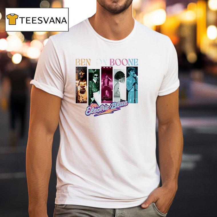 Benson Boone Mr Electric Beue American Heart World Tour Dates T Shirt Benson Boone Mr Electric Beue American Heart World Tour Dates T Shirt