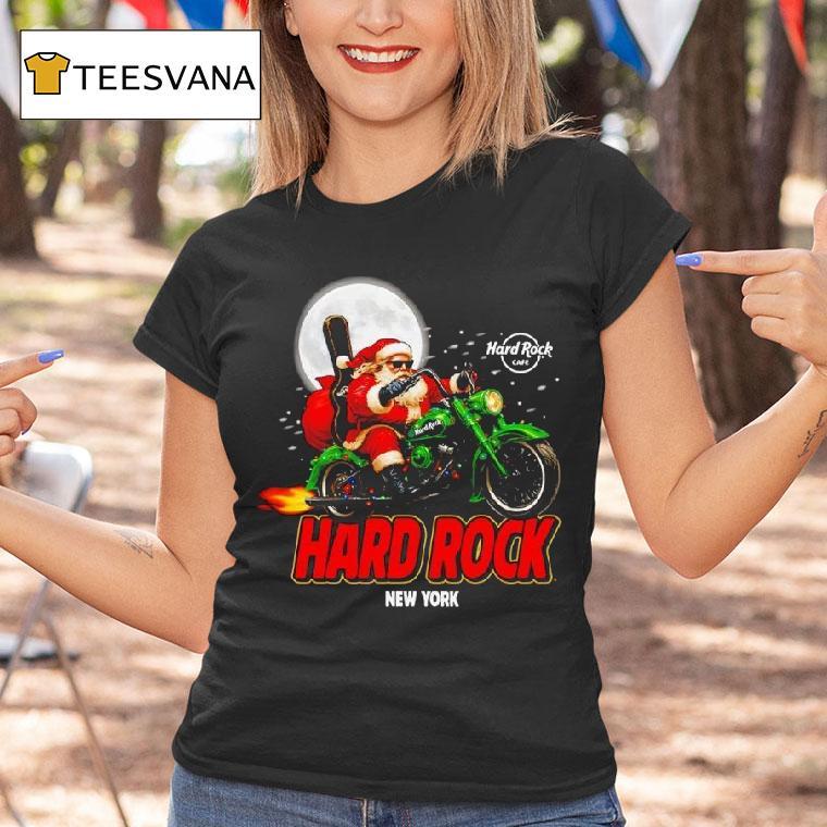 Biker Lights Santa Hard Rock Cafe T Shirt Biker Lights Santa Hard Rock Cafe T Shirt