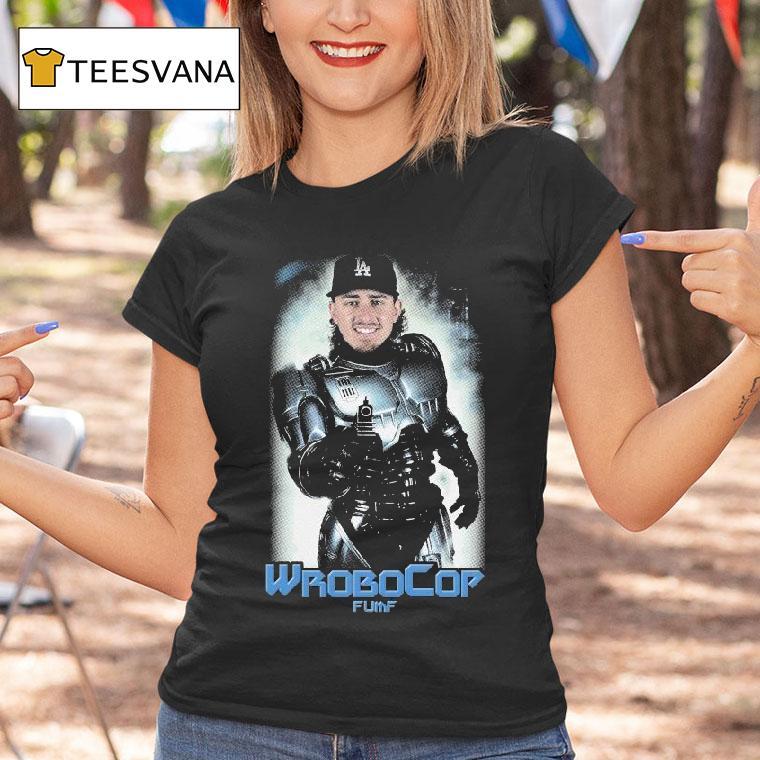 Bo Bichette Los Angeles Dodgers Wrobocop Fumf T Shirt Bo Bichette Los Angeles Dodgers Wrobocop Fumf T Shirt