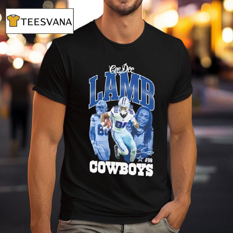 Ceedee Lamb Dallas Cowboys Outerstuff Triple Pic T Shirt Ceedee Lamb Dallas Cowboys Outerstuff Triple Pic T Shirt