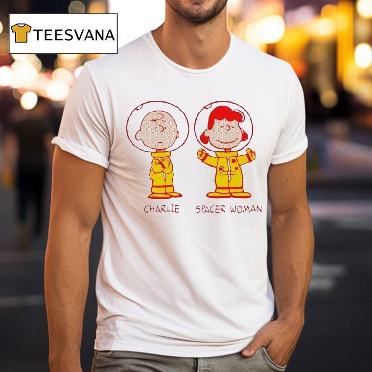 Charlie Brown And Lucy The Peanuts Spacer Woman T Shirt Charlie Brown And Lucy The Peanuts Spacer Woman T Shirt