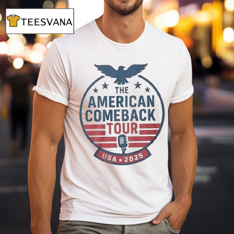Charlie Kirk The American Comeback Tour Usa T Shirt Charlie Kirk The American Comeback Tour Usa T Shirt