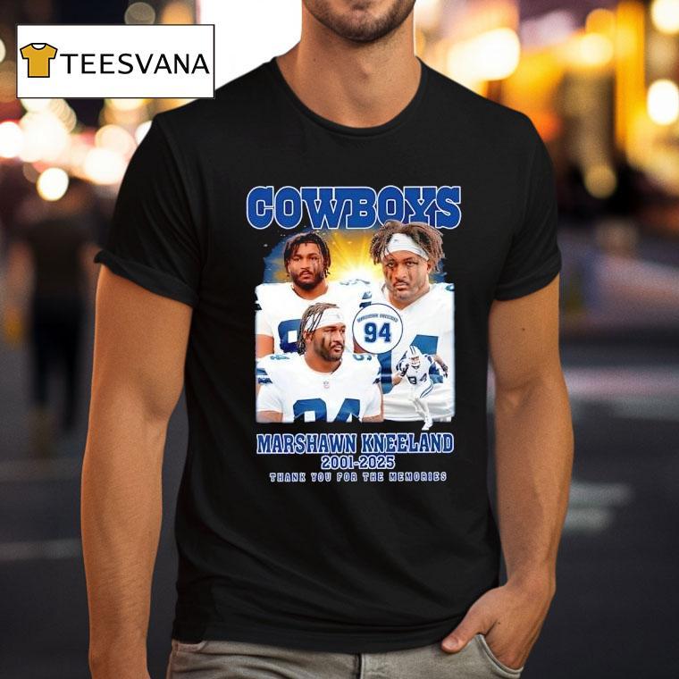 Dallas Cowboys Marshawn Kneeland Thank You Memories T Shirt Dallas Cowboys Marshawn Kneeland Thank You Memories T Shirt