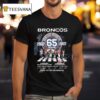 Denver Broncos Seasons Abbey Road Thank You For The Memories Signatures T Shirt