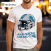 Detroit Lions Anti Social Social Club X Nfl Helme T Shirt