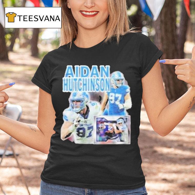 Detroit Lions Tyleik Williams Aidan Hutchinson T Shirt Detroit Lions Tyleik Williams Aidan Hutchinson T Shirt