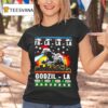 Fa La La La Godzilla Christmas Vintage T Shirt