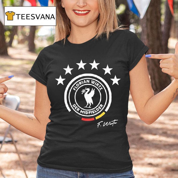 Florian Wirtz Der Midfielder Signatured Star Logo T Shirt Florian Wirtz Der Midfielder Signatured Star Logo T Shirt