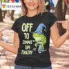 Frog Wizard Riding A Unicycle Off To Commit Tomfoleri Graphic T Shirt