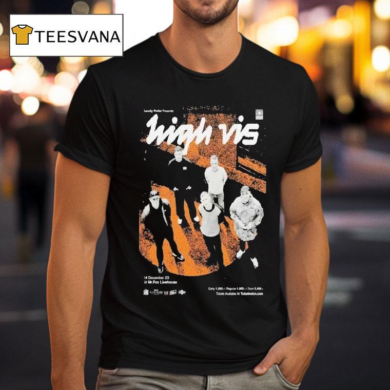 High Vis Tour Mr Fox Livehouse T Shirt High Vis Tour Mr Fox Livehouse T Shirt