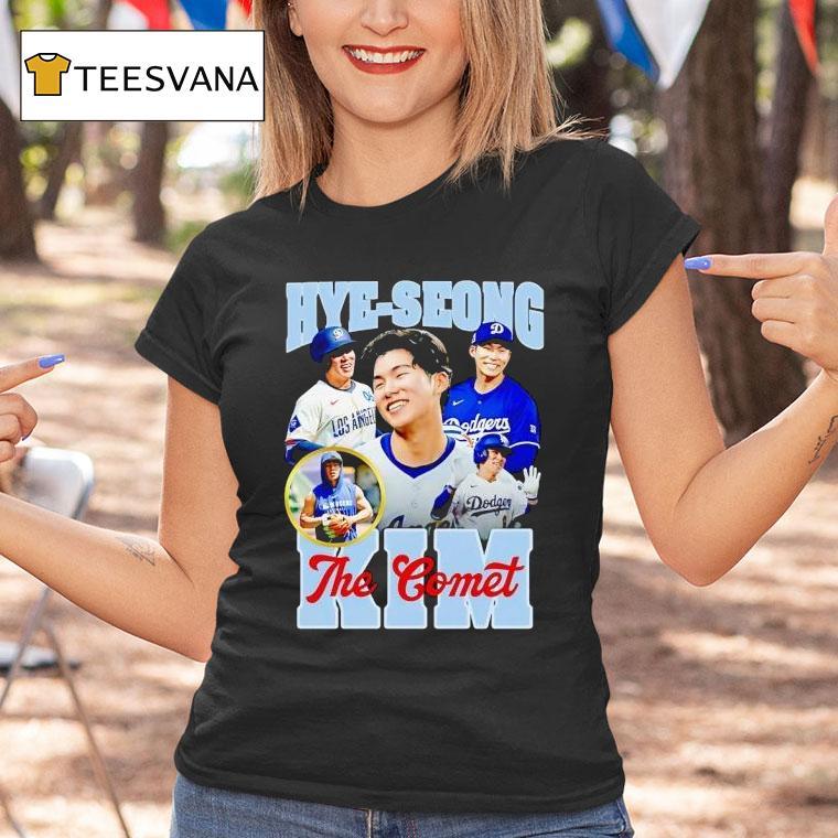 Hye Seong Kim The Comet Los Angeles Dodgers T Shirt Hye Seong Kim The Comet Los Angeles Dodgers T Shirt