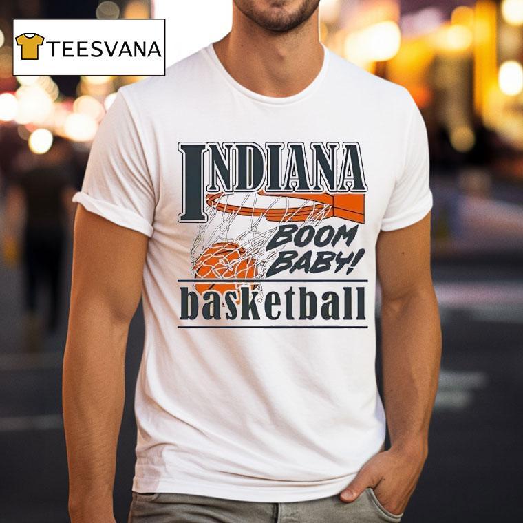 Indiana Hoosiers Men S Basketball Boom Baby T Shirt Indiana Hoosiers Men S Basketball Boom Baby T Shirt