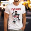Jalen Hurts Patrick Mahomes Philadelphia Eagles Philly Vs Kansas City Chiefs Love Hurts Belt To Ass Super Bowl Lix T Shirt