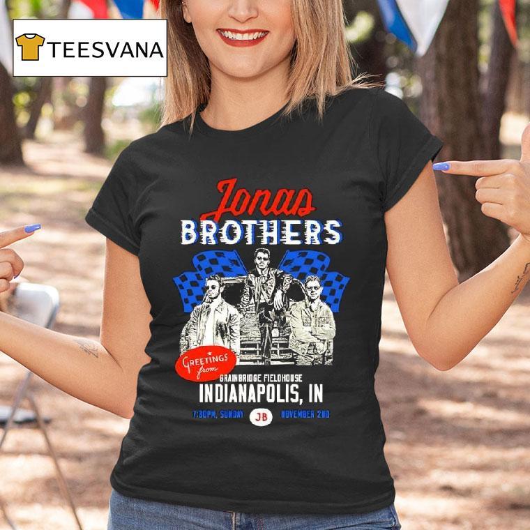 Jonas Brothers Greeting From Your Hometown Indianapolis In Sunday Jb T Shirt Jonas Brothers Greeting From Your Hometown Indianapolis In Sunday Jb T Shirt