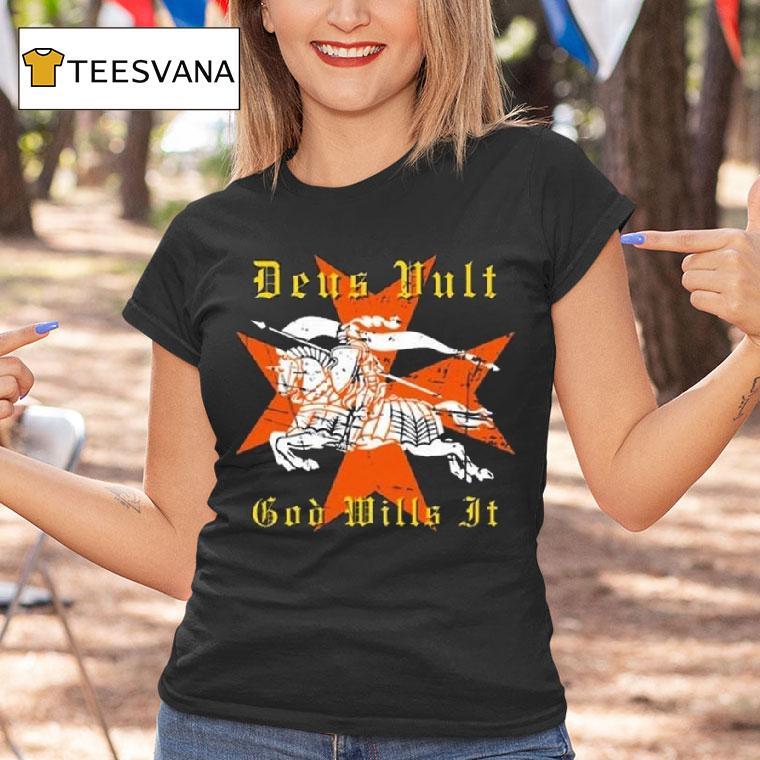 Learn Latin Deus Vult Maltese Cross God Wills T Shirt Learn Latin Deus Vult Maltese Cross God Wills T Shirt