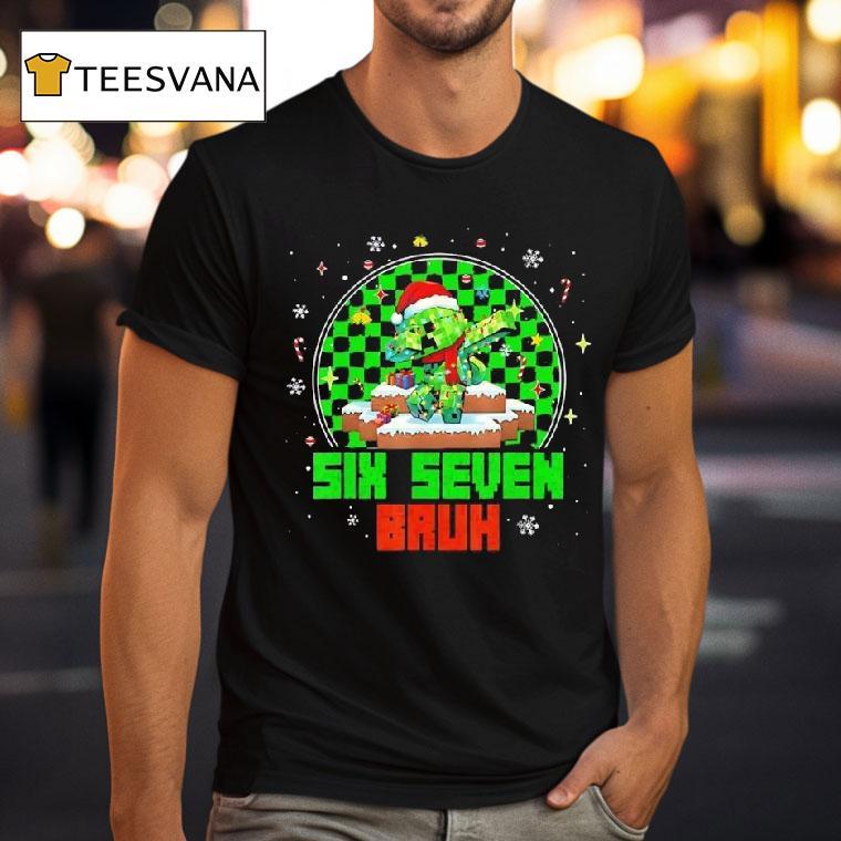 Lego Six Seven Bruh Meme Santa Christmas T Shirt Lego Six Seven Bruh Meme Santa Christmas T Shirt