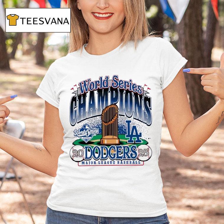 Los Angeles Dodgers Major League Baseball World Series Champions T Shirt Los Angeles Dodgers Major League Baseball World Series Champions T Shirt