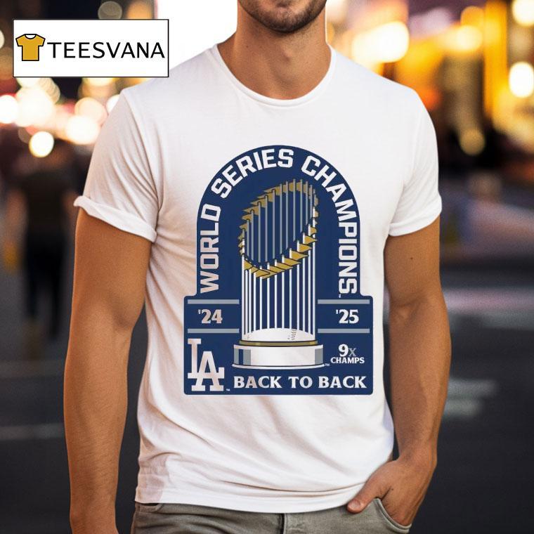 Los Angeles Dodgers Wincraft Back To Back World Series Champions X Champs T Shirt Los Angeles Dodgers Wincraft Back To Back World Series Champions X Champs T Shirt