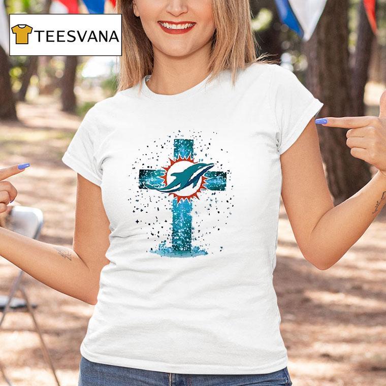 Miami Dolphins I Can Do All Things Through Chris Cross T Shirt Miami Dolphins I Can Do All Things Through Chris Cross T Shirt