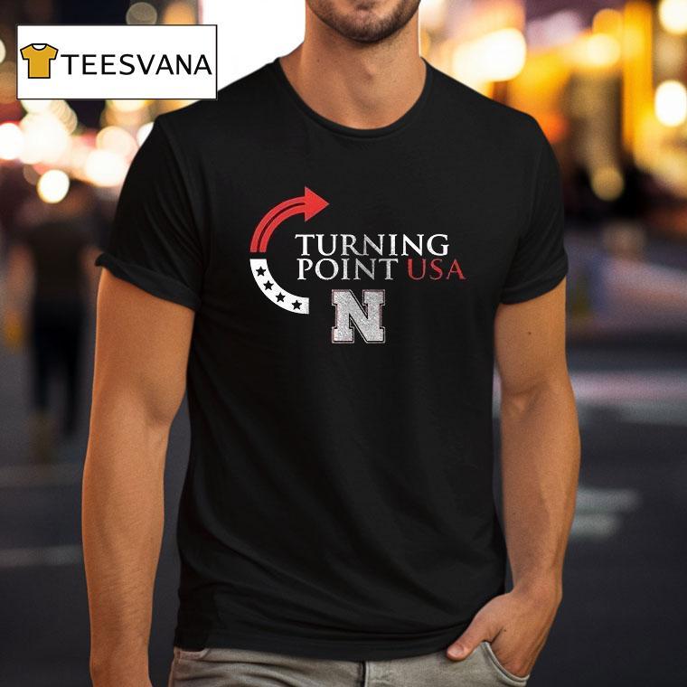 Nebraska Cornhuskers X University Of Nebraska Lincoln X Charlie Kirk Turning Point Usa Logo T Shirt Nebraska Cornhuskers X University Of Nebraska Lincoln X Charlie Kirk Turning Point Usa Logo T Shirt