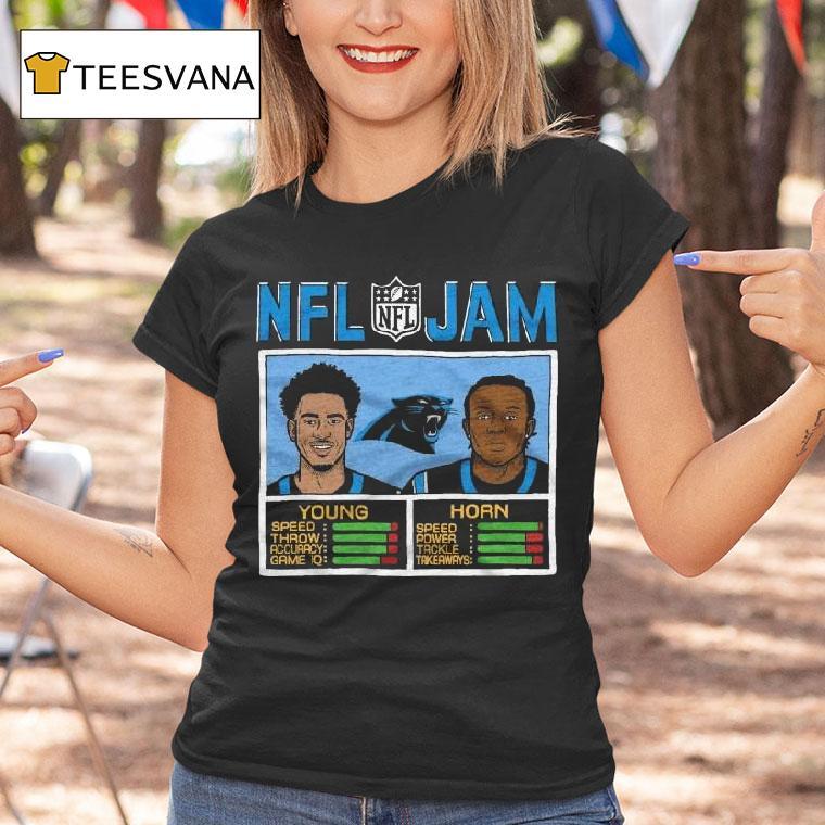 Nfl Jam Carolina Panthers Young And Horn T Shirt Nfl Jam Carolina Panthers Young And Horn T Shirt
