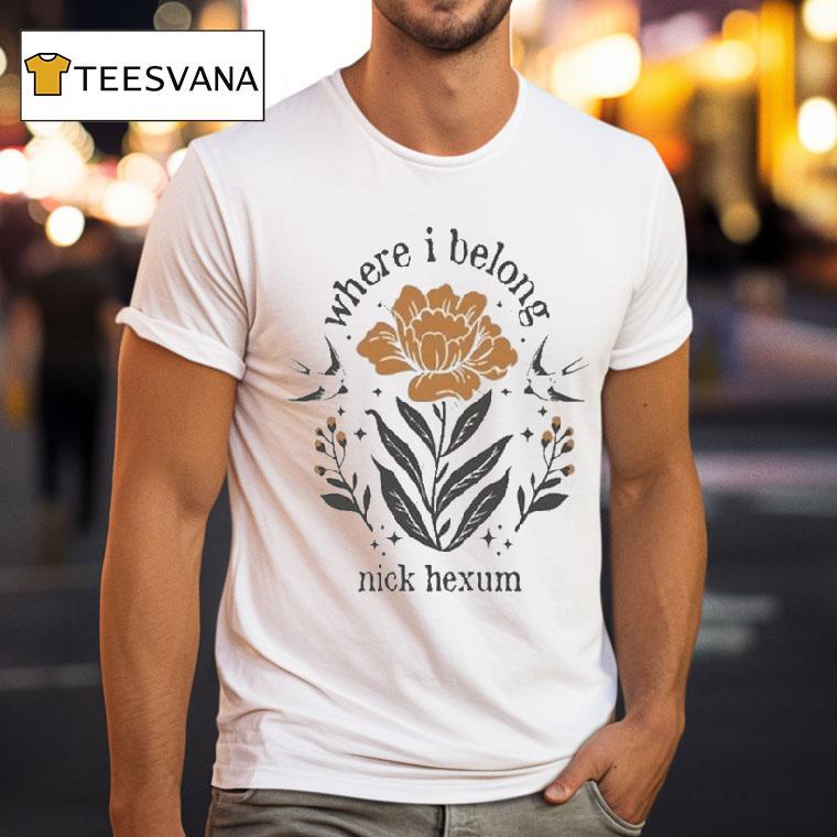 Nick Hexum Where I Belong T Shirt Nick Hexum Where I Belong T Shirt