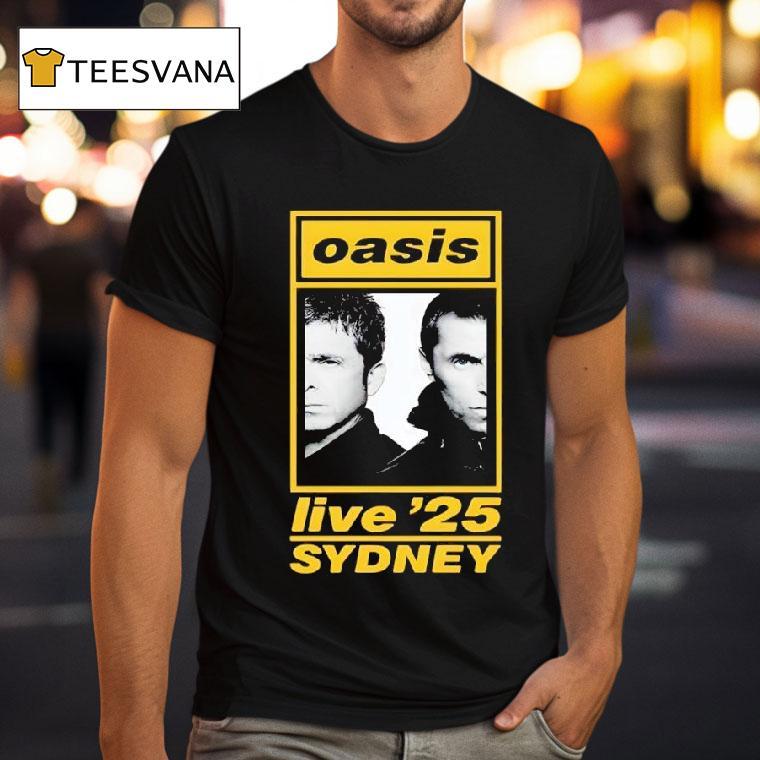 Oasis Sydney Accor Stadium T Shirt Oasis Sydney Accor Stadium T Shirt