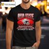 Ohio State Buckeyes Retro Neon Grid Scarlet And Gray T Shirt