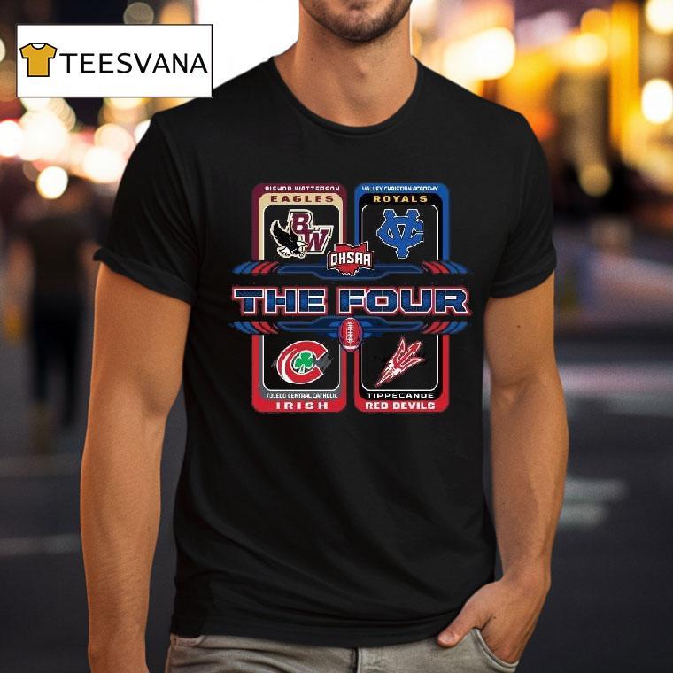 Ohsaa Div Iii Football Semifinals The Four Logo T Shirt Ohsaa Div Iii Football Semifinals The Four Logo T Shirt