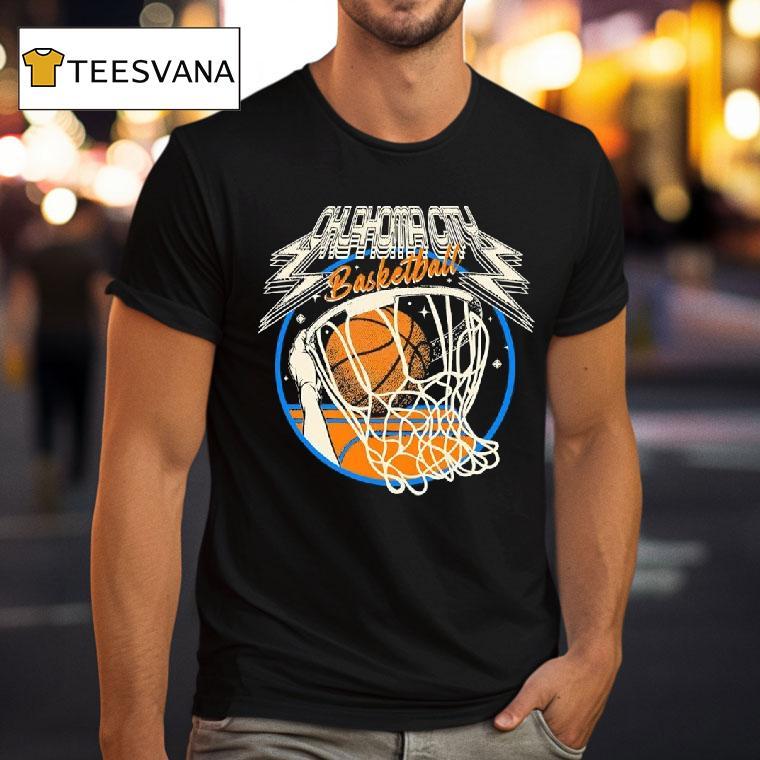 Oklahoma City Thunder Basketball Vintage T Shirt Oklahoma City Thunder Basketball Vintage T Shirt