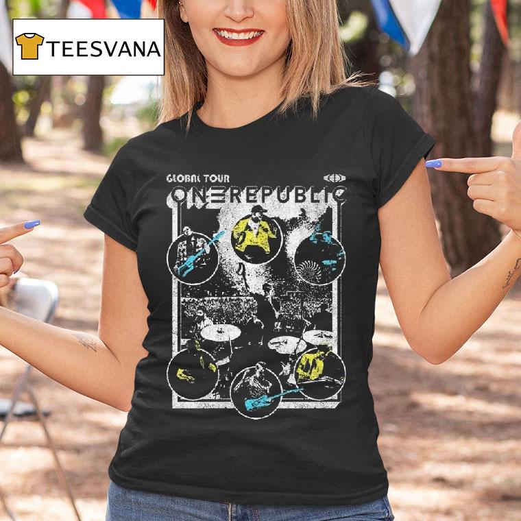 Onerepublic Global Tour Circle T Shirt Onerepublic Global Tour Circle T Shirt
