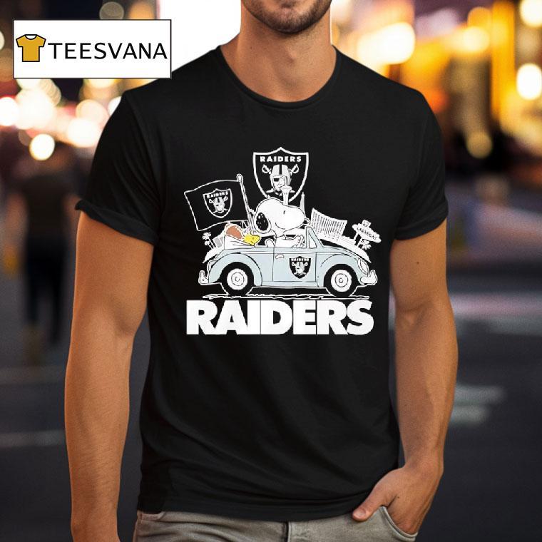 Peanuts X Las Vegas Raiders Welcome To The Pound Driving Car T Shirt Peanuts X Las Vegas Raiders Welcome To The Pound Driving Car T Shirt