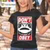 Portland Frog Don T Obey Funny T Shirt