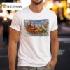 Santa Sleigh Reindeer Christmas T Shirt