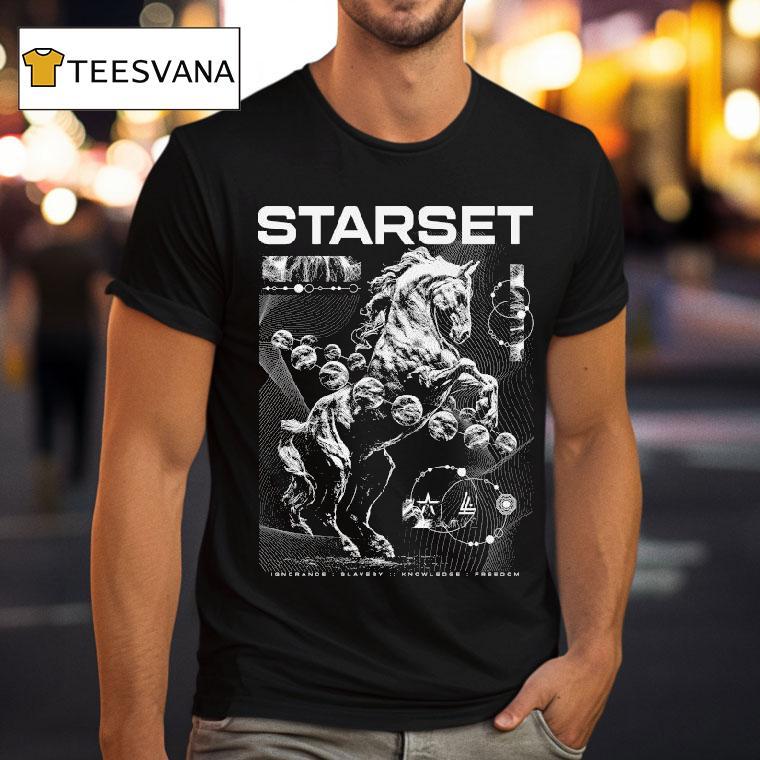 Starset Ignorance Slavery Knowledge Freedom Pegasus T Shirt Starset Ignorance Slavery Knowledge Freedom Pegasus T Shirt