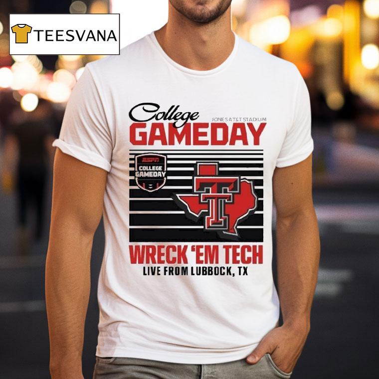Texas Tech Red Raiders College Gameday Wreck Em Live Live From Lubbock Tx T Shirt Texas Tech Red Raiders College Gameday Wreck Em Live Live From Lubbock Tx T Shirt