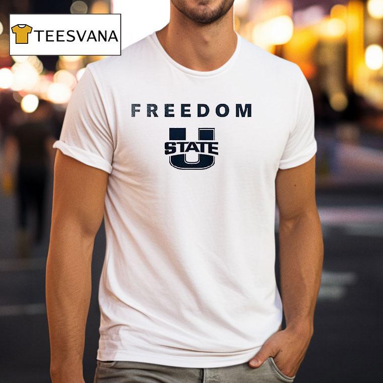 Utah Utes X Utah Utes State University X Charlie Kirk Freedom T Shirt Utah Utes X Utah Utes State University X Charlie Kirk Freedom T Shirt