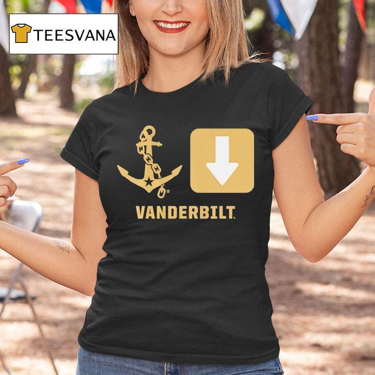 Vanderbilt Commodores Football Anchor Down Symbols T Shirt Vanderbilt Commodores Football Anchor Down Symbols T Shirt