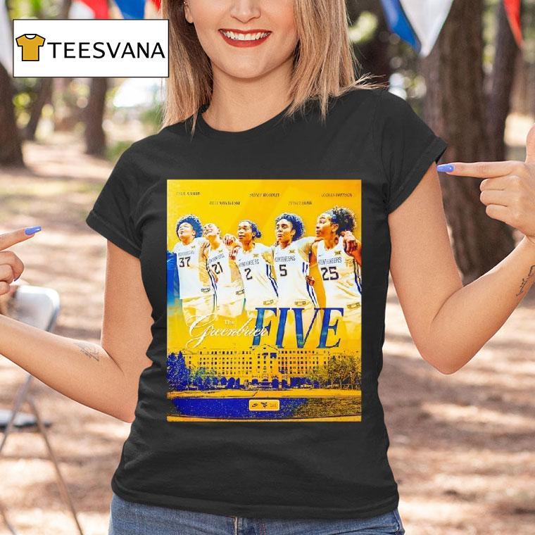 West Virginia University Women S Basketball Legends The Greenbrier Five T Shirt West Virginia University Women S Basketball Legends The Greenbrier Five T Shirt